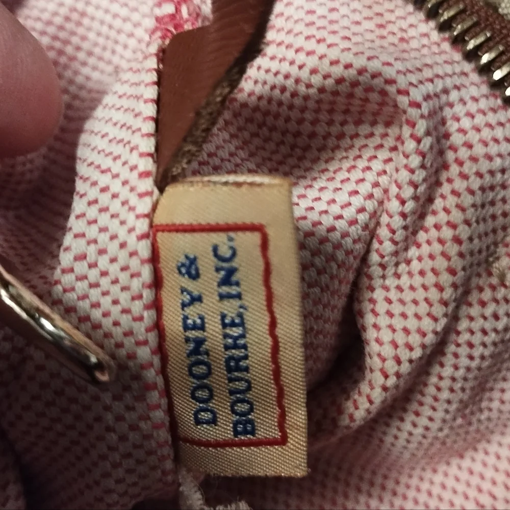 DB Logo Mini Bucket Hobo Bag With Leather Trim - Picture 8 of 14